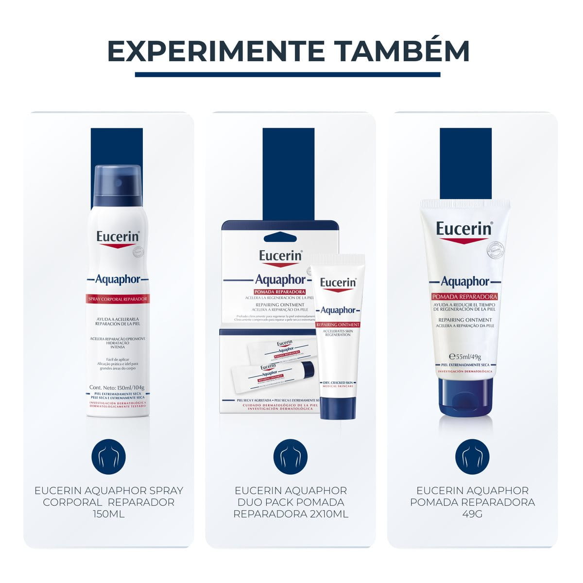 Eucerin Aquaphor Spray Corporal Reparador 150ml – reparação cutânea