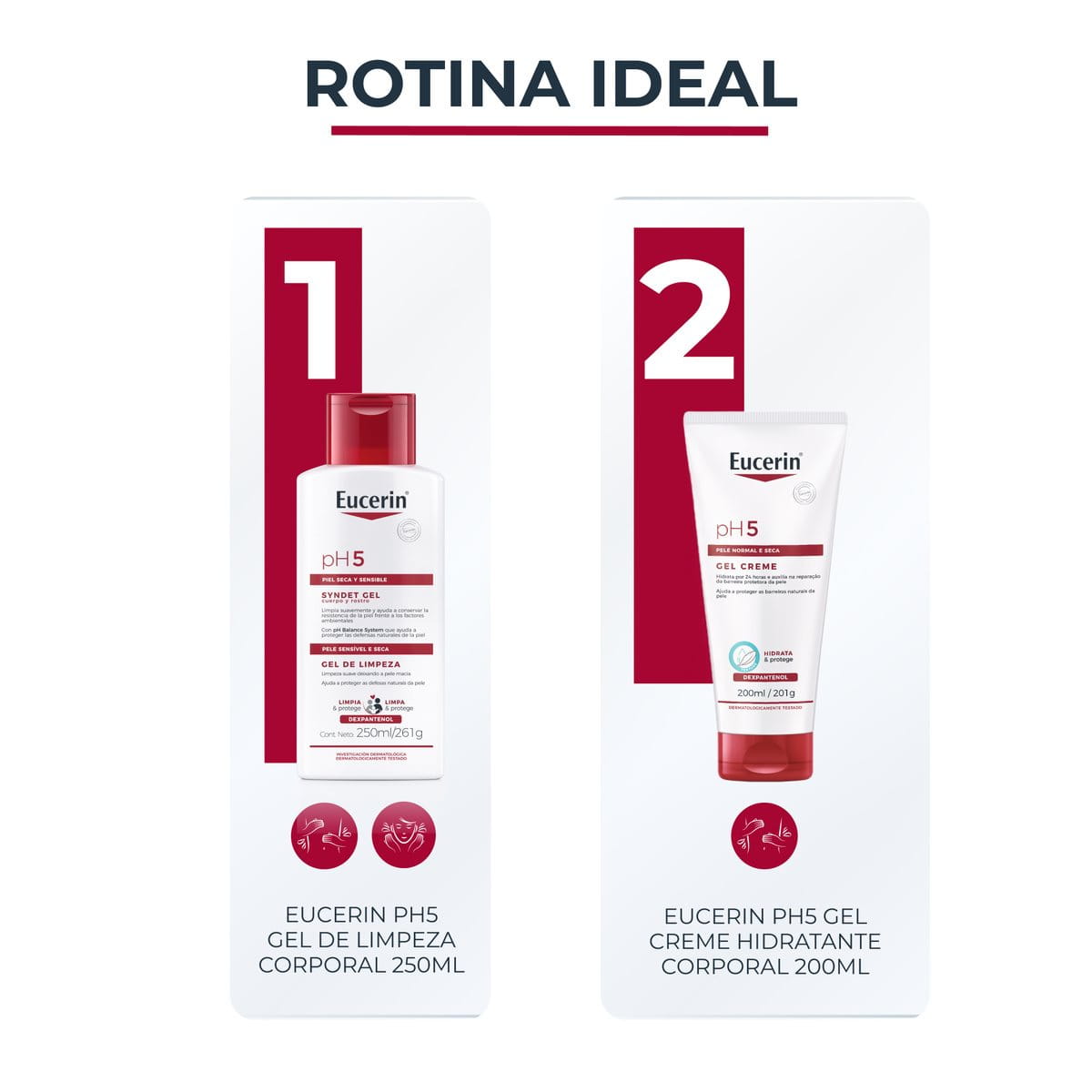 Gel Creme Hidratante Eucerin pH5 200ml – hidratação 24h pele sensível