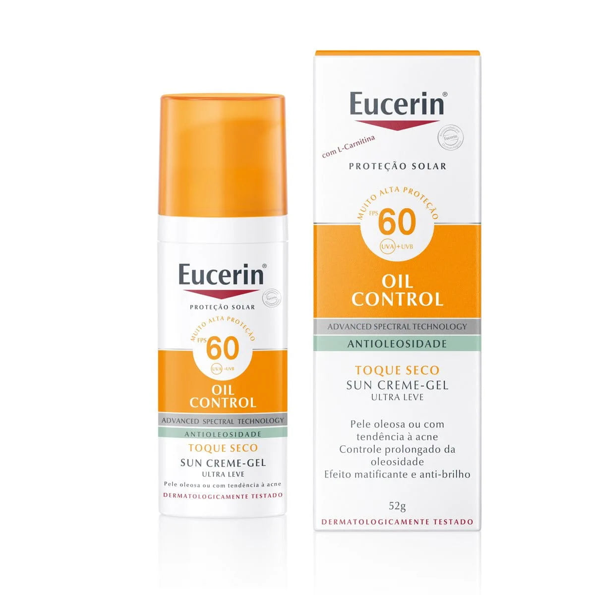 Eucerin Sun Oil Control Gel Creme Facial FPS 60 50ml – matificante