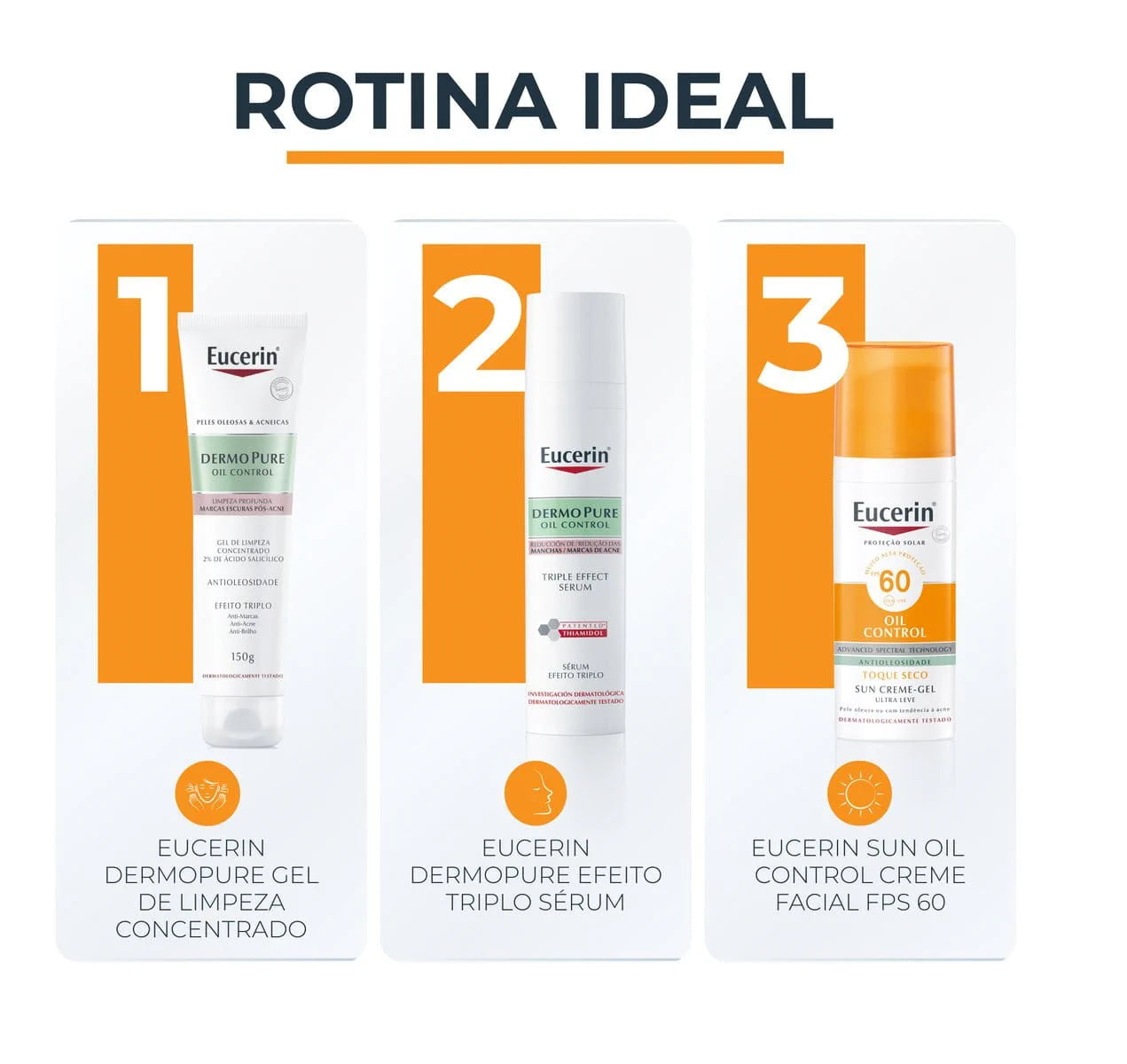 Eucerin Sun Oil Control Gel Creme Facial FPS 60 50ml – matificante