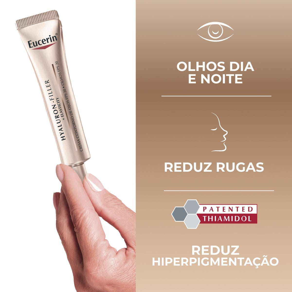 Eucerin Hyaluron-Filler + Elasticity Creme de Olhos FPS 20 15ml